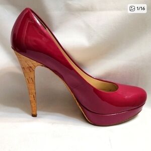 Michael Michael Kors Fuchia Patent Leather Stiletto High Heels (w size 9.5)